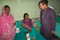 Bishop Paul Sarker, Moderator of the Church of Bangladesh, has led the distribution of financial support and resources, and continues to fight tirelessly for the rights of garment workers.