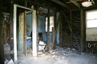 A gutted home.