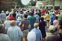 About 1,500 people marched through Hayneville, Alabama, during the pilgrimage.