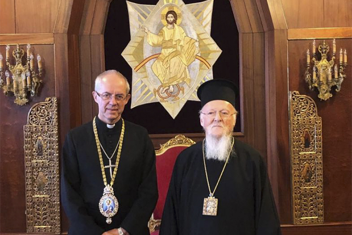 Lam Pal _ABC-Justin -Welby -Ecumenical -Patriarch -Batholomew -Istanbul -Turkey -181019_700x 460