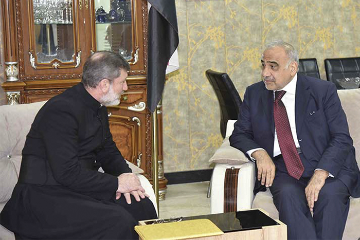 Cyp Gulf _Prime -Minister -Adil -Abdul -Mahdi -Father -Faiz -Jerjes -St Georges -Anglican -Church -Baghdad -Jan -2019-05_700x 467