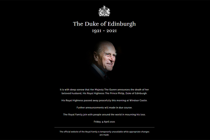 Scrn Grb -Royal -Family -Website -Prince -Philip -RIP_210409_700x 467