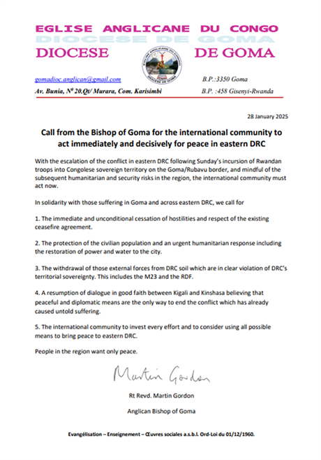 Statement Diocese De GOma _700