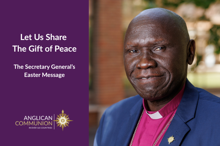 The Secretary General of the Anglican Communion, the Rt Revd Anthony Poggo
