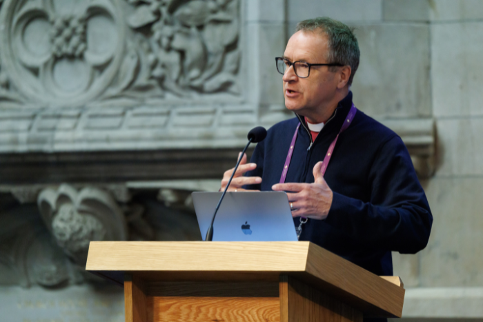 The Rt Revd Graham Tomlin presents the work of IASCUFO to ACC Members on Day 2 of ACC-19 (June 29)